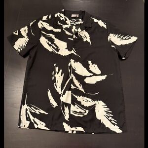 ASOS Black Shirt with White Abstract Design